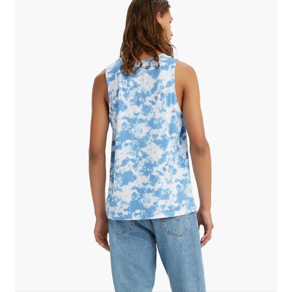 NWT Levi's Men's Algoson Revised Crystal Blue Tank T-shirt - Size XL - Picture 1 of 4